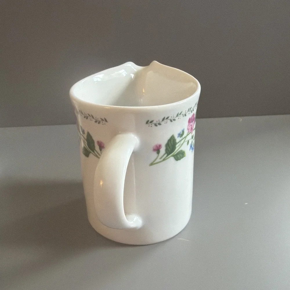 Vintage 1993 Farberware Stoneware English Garden 225 A Creamer & Sugar Bowl